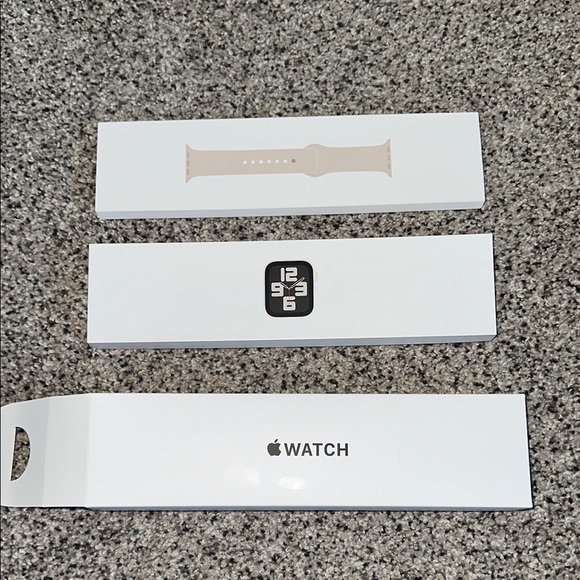 Apple Watch with Beige Band